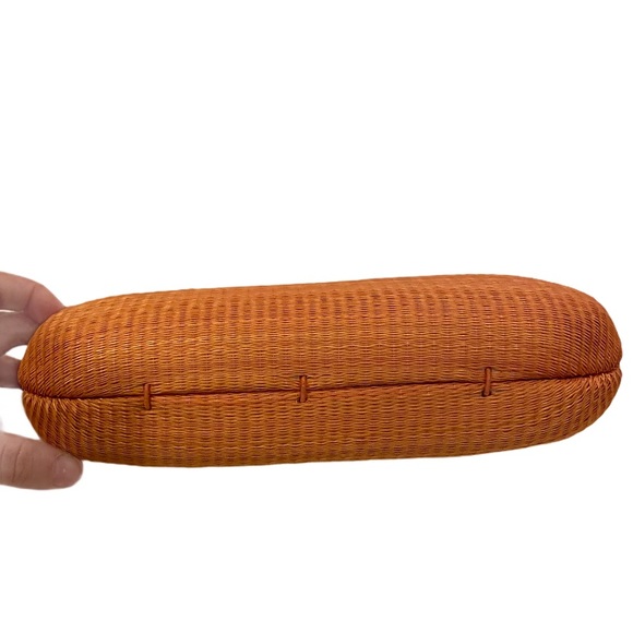 Tan Handbag Clutch Python Snake Chain - Picture 4 of 5